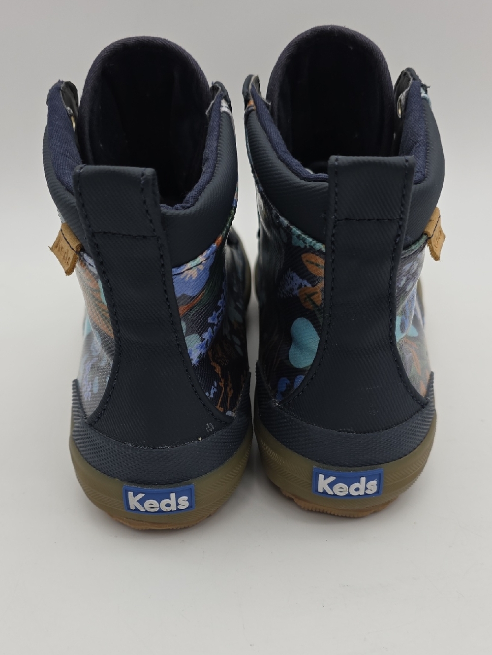 Keds x Rifle Paper Co. Scout Boots Navy Floral Size 9 Sneakers Shoeskey - Picture 4 of 10